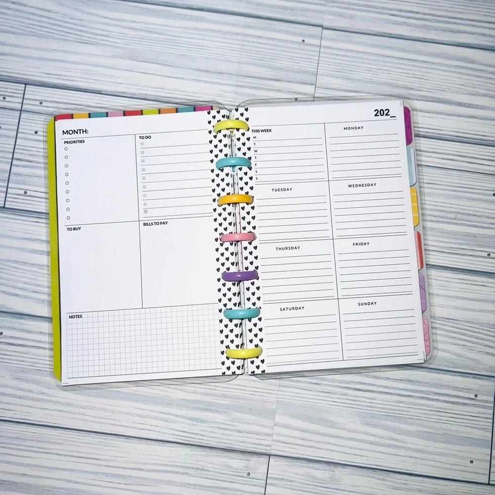 Happy planner mini size set monthly and weekly Layout Disney Mickey and Minnie